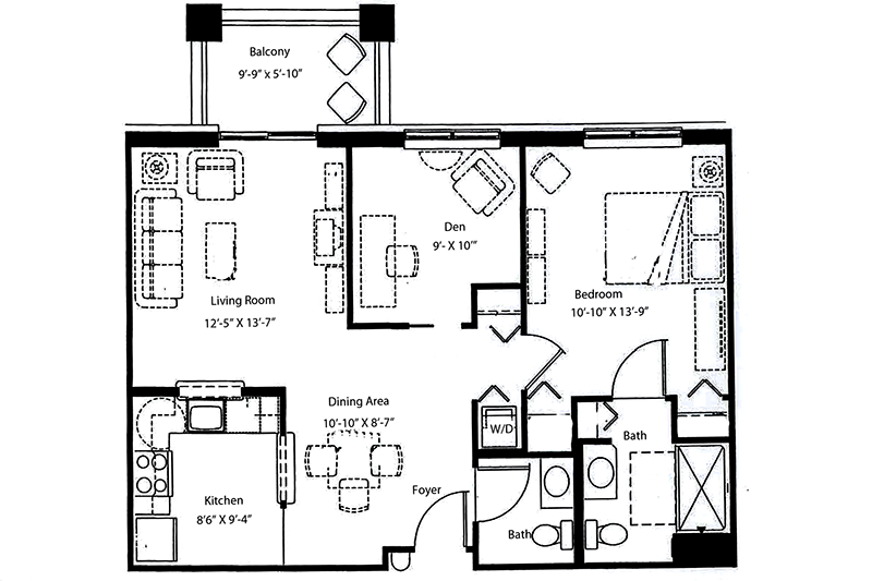 Crumland Farms Apartments - 1 Bedroom + Den