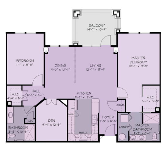 Appalachian Apartment Floorplan