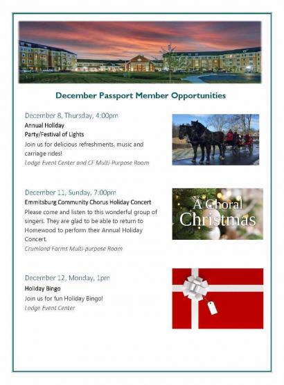 December Passport Member Opportunities - Page 1